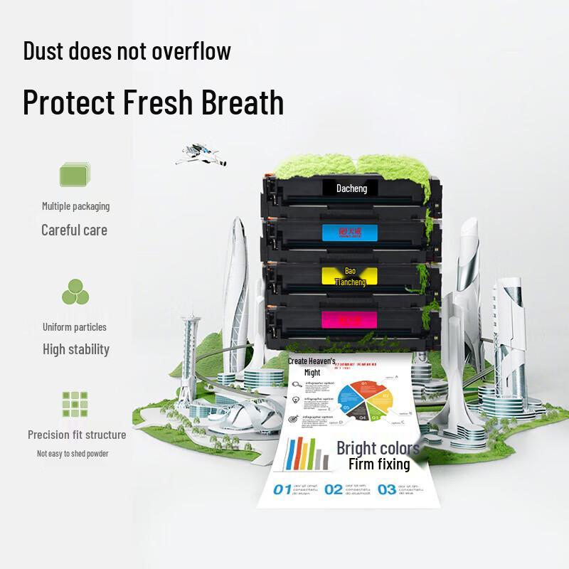 Tianwei W2080A Compatible 4-Color Toner Cartridge Set