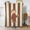MONKEY CARTOON C-Curious GeorgeS Wurfdecke aus weichem Korallenfleece 310 g/m² Flauschige warme Decke für Sofa, Bett, Couch, Schlafzimmerdekoration