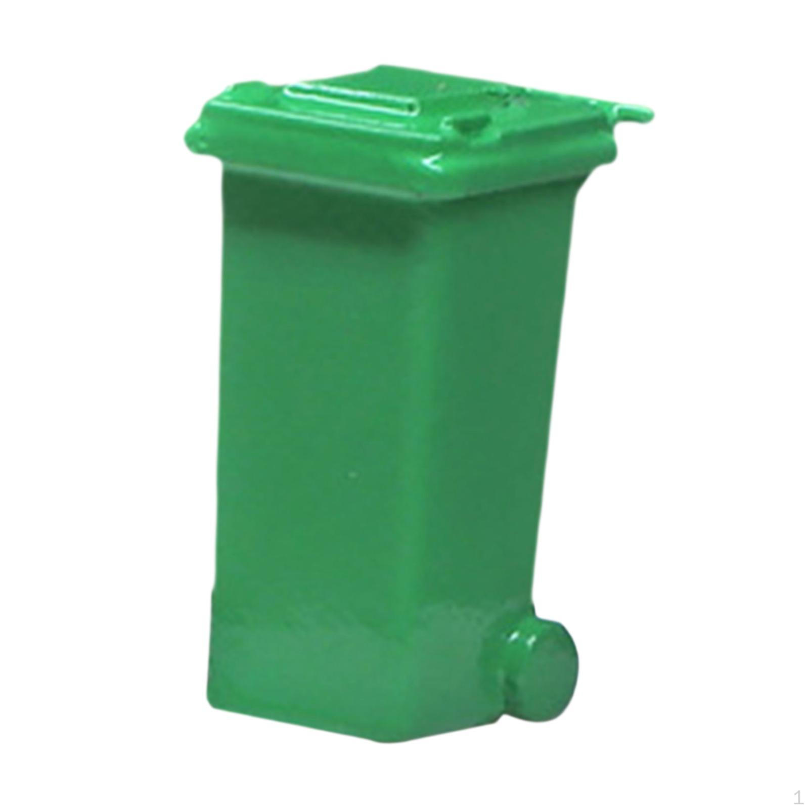 

Коллекционный мусорный бак в масштабе 1/64 для уличных экспозиций зелёный