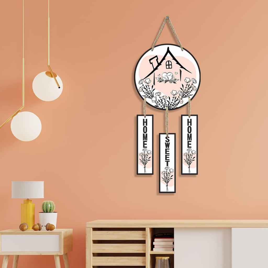 Wohnzimmer-Dekoartikel | Hängende Holzdekoration für das Zuhause | Wandkunst | Dekorative Gegenstände für das Zuhause | Wanddeko für das Wohnzimmer