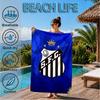 Fc Crest Design Printed Microfiber Beach Towel, Soft And Absorbent, Quick-Dry, Ideal for Summer Travel, Beach Essential, Swimming Pool