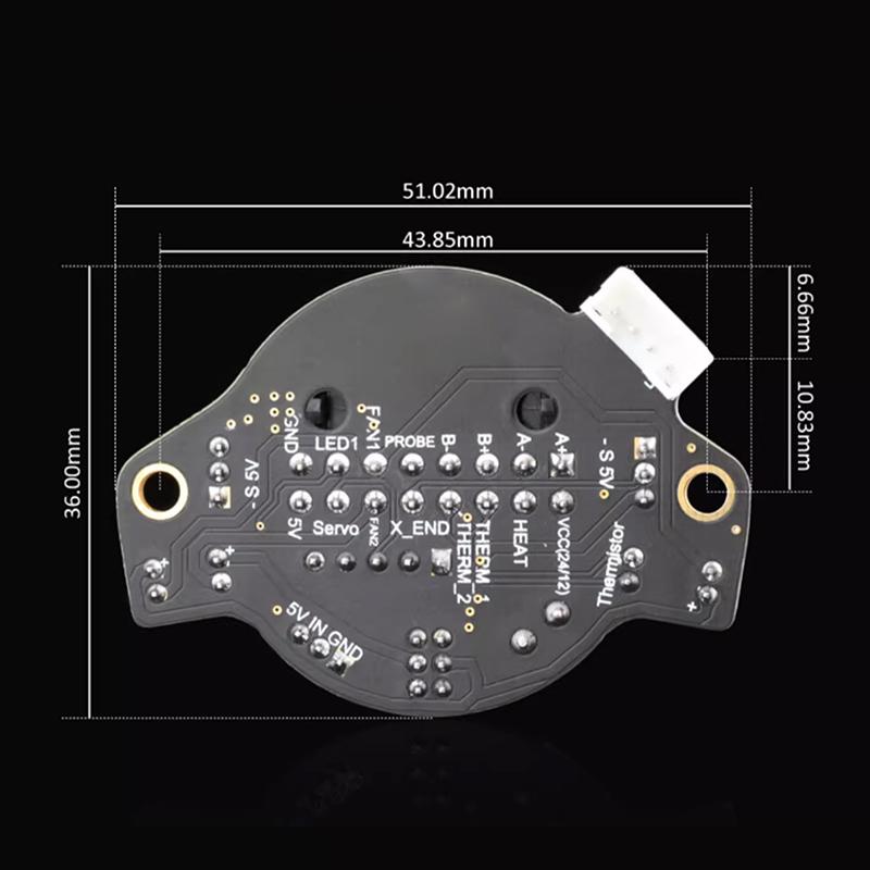 Płyta Miniab do drukarki 3D End Szybka wymiana Ekstruder Sherpa/Libra Minesunrise Kompatybilny z silnikami 36 mm/42 mm