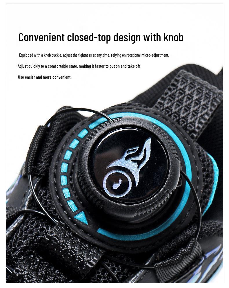 Atmungsaktive Sportschuhe für Jungen Herbst 2025 mit Drehverschluss zum Laufen