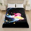 Kirby Aufdruck Flanelldecke Gemütlich Warm Plüsch Überwurfdecke Für Bett Sofa Couch Innen Haushaltsgebrauch
