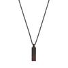 Fashion Eagle Pendant Steel Necklace Men Necklace Black Red EGS2593001