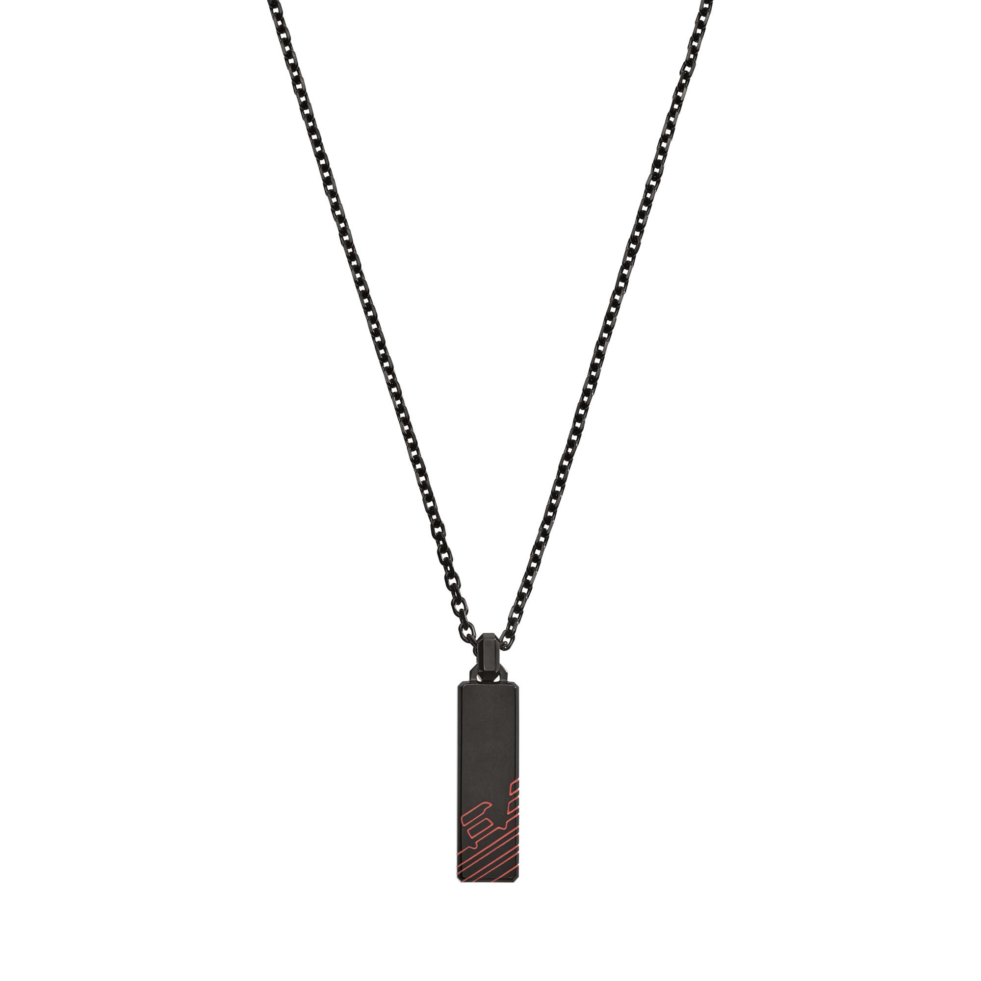 

Emporio Armani Fashion Eagle Pendant Steel Necklace Men necklace Black Red EGS2593001 Shopping Bag