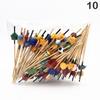 Disposable Bamboo Skewers Food Picks Buffet Cupcake Fruit Fork Party Cake Dessert Salad Vegetable Sticks Toothpick Skewer