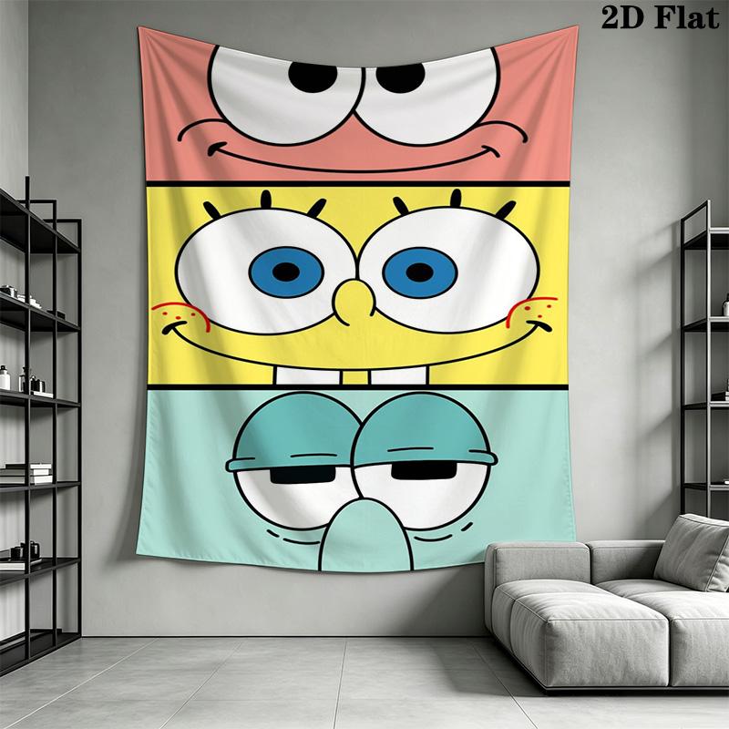 Spongebob Comics Ride 'Em Horsiepants Bedding 1 Duvet Cover 2 Pillowcase Without Core Bedding Set Soft And Comfortable