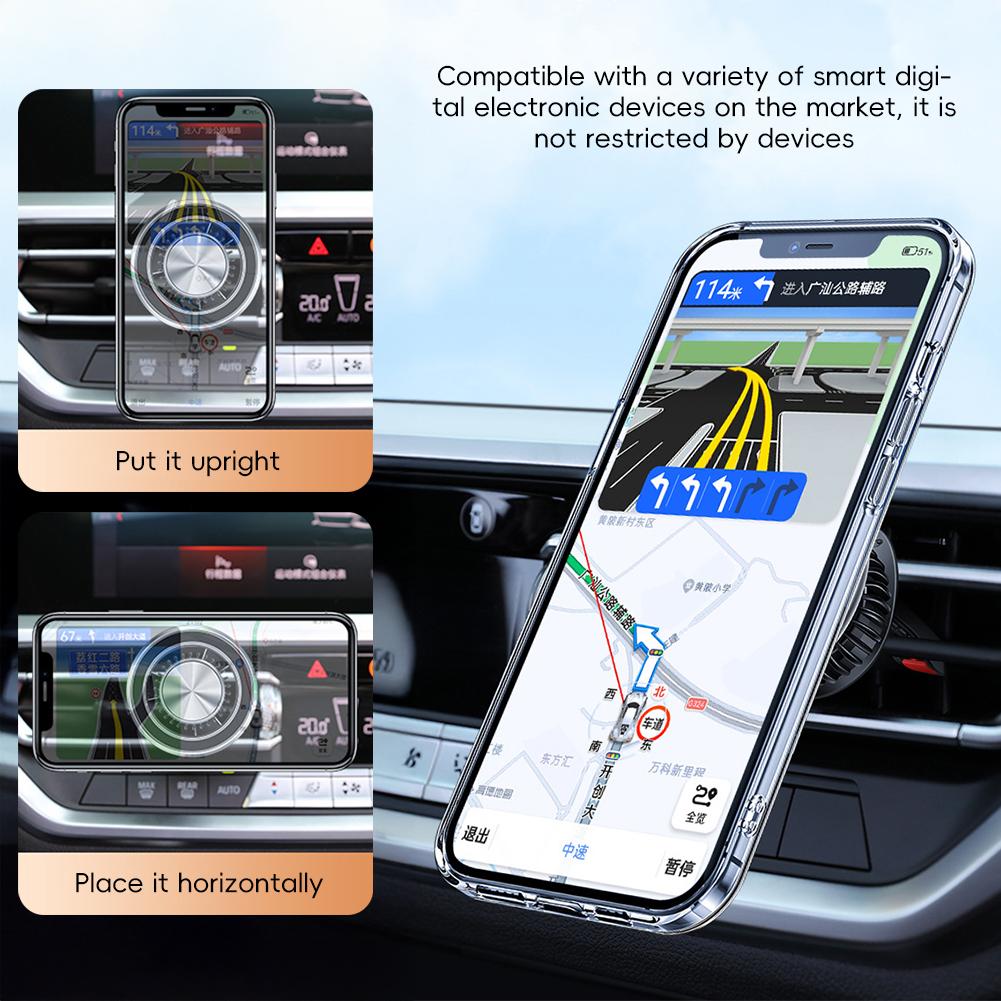 Magnetic Phone Holder Compatible With MagSafe Car Mount for iPhone 14 13 12 Car Air Vent Clip Cellphone Mount Phone Bracket