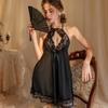 Sexy Silky Pajamas Princess Lace Elegant Suspender Pajamas Couples Flirting Lingerie