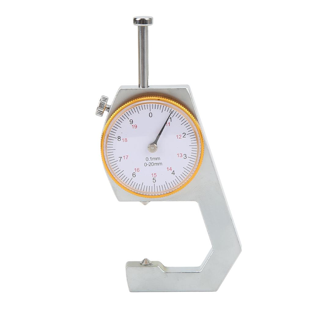 Thickness Gauge Micrometer Meter Cone Head 0‑20mm 0.1mm Resolution Measuring Tool for Paper Film