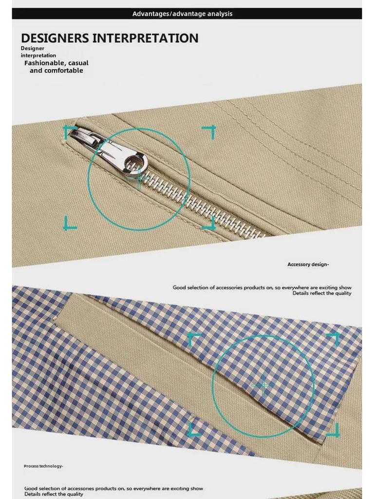 Chaqueta cortavientos ligera de algodón para hombre otoño 2024