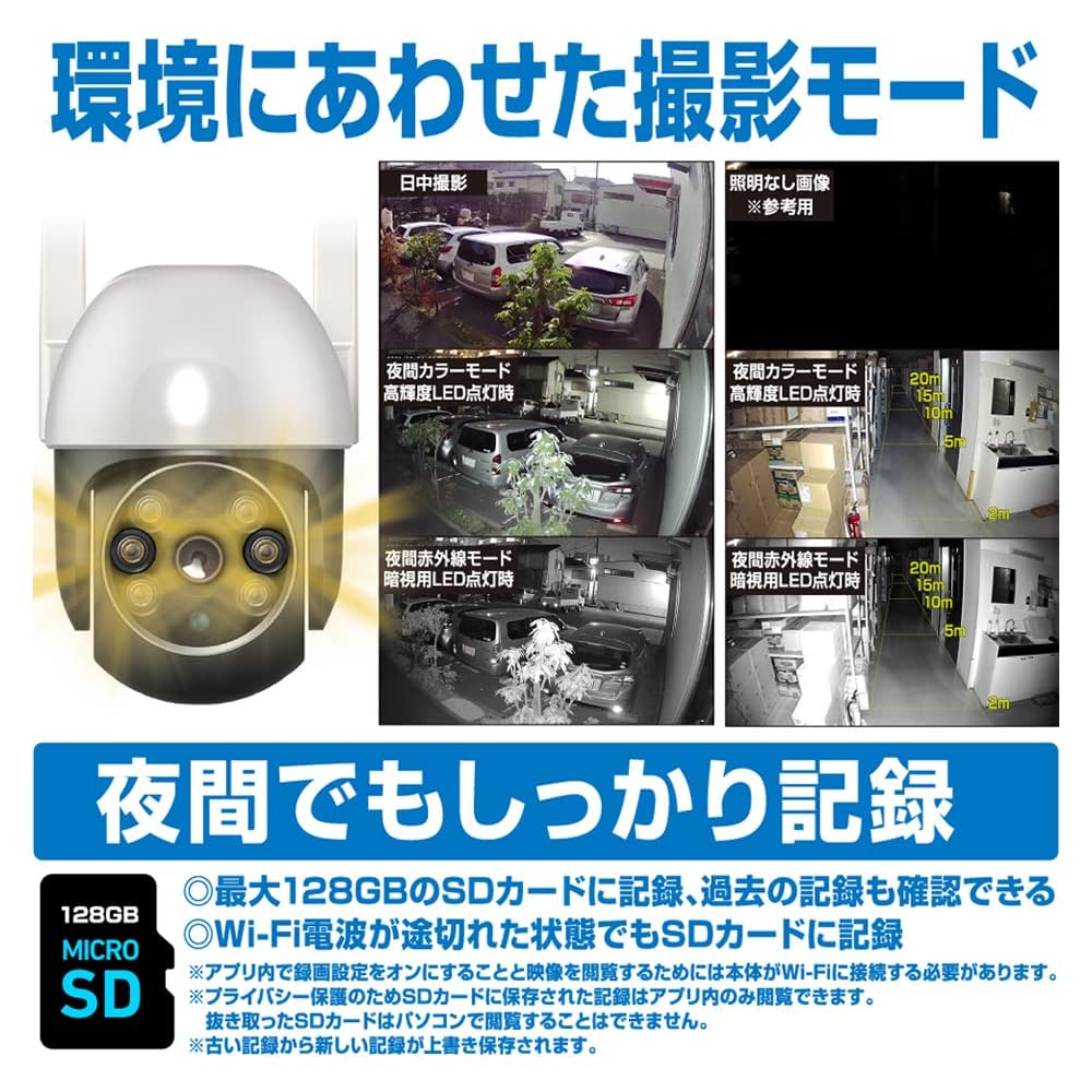 Kashimura NKJ-188 Smart Camera Waterproof 360 Rotation High Brightness IP65 Indoor Outdoor Auto Tracking