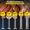 Sausage Stuffer Machine 7L Stainless Steel Sausage Filler Horizontal Manual Sausage Meat Stuffer Machine for Making Hot Dog Sausages Bratwurst
