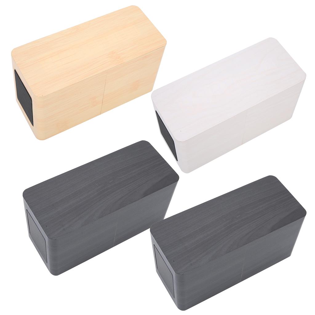 Multifunctional Wooden 2000mAh Mini Alarm Speaker Wireless Bluetooth Clock Stereo Speaker