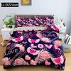 Red Lips Duvet Cover Set 3D Bedding Set Kiss Me Red Lips Bedclothes King Size Quilt Cover Sexy Lips For Women Men Bedroom Decor