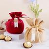 10Pcs Velvety Cloth Drawstring Bag Wedding Gift Wrapping Pouches Birthday Party Treat Bag For Candy Chocolate Jewelry