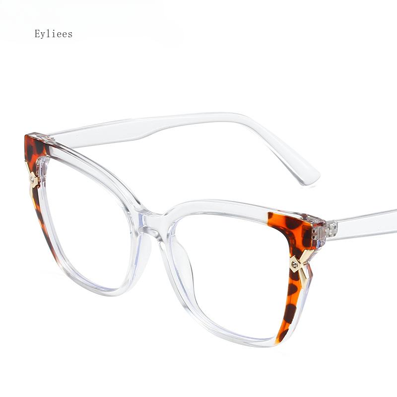 Anti-Blue-Ray TR90 Comfortable Cat Eye Eyeglasses Frames Female Fashion Personality Spectacles for Ladies Optical Grade Frames
