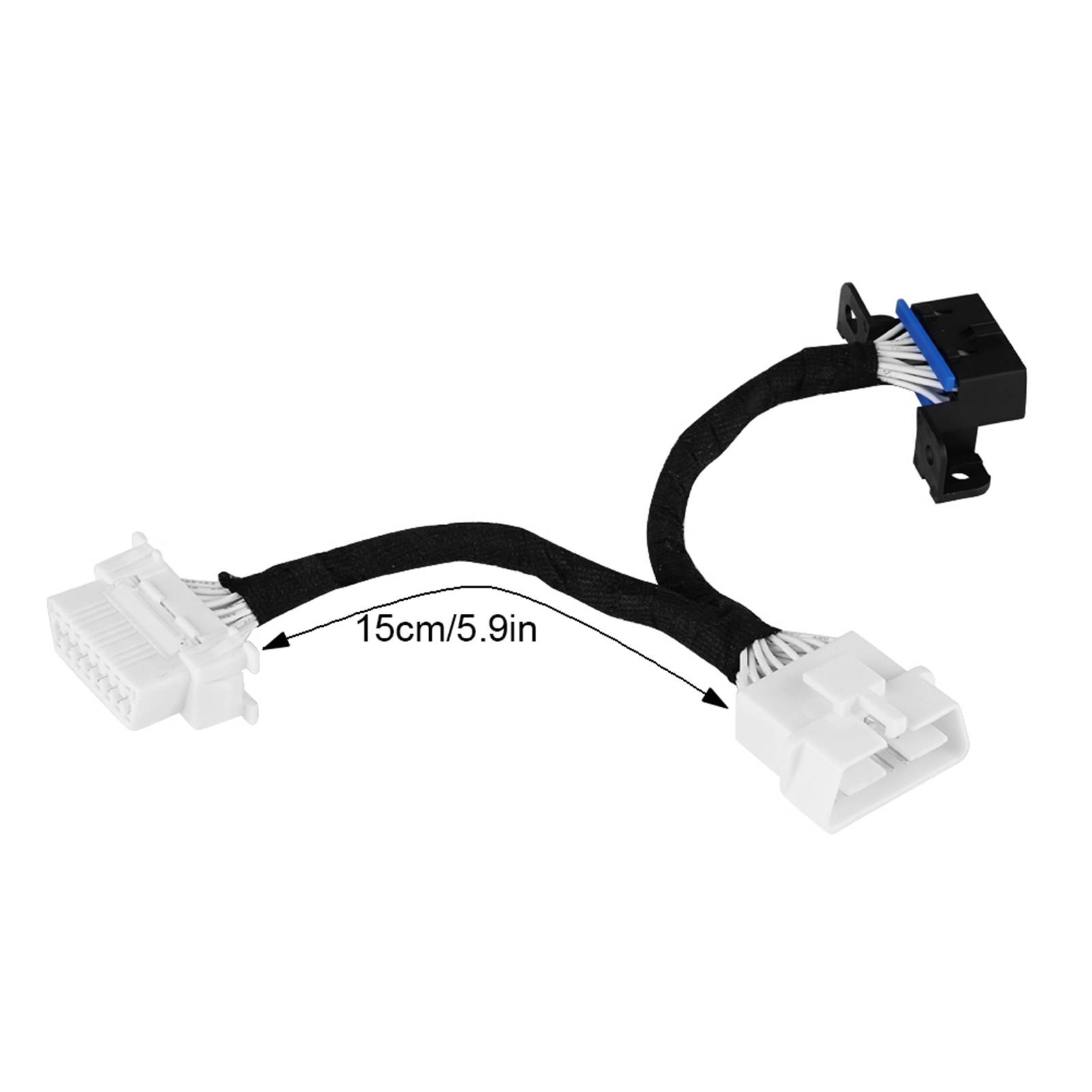 

16-контактный разветвитель-удлинитель OBD2 OBDii OBD 2, кабель-Y, один штекер на два гнезда, разветвитель OBD2, удлинитель OBD2 чёрный