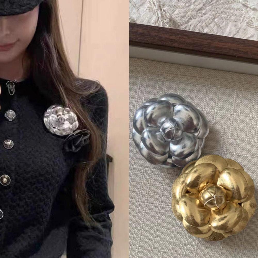 

Жіночі шкіряні брошки для двох застосувань, шпилька з лацканами, подарунки в корейському стилі, прикраси для волосся срібний