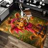 1pc Anime Giraffe Chair Mat - Pink Bandana Design Office Rug for Home Decor, Seasonal Gift, Anti-Slip Carpet Suitable for Office and Living Room.C018