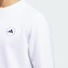 Adidas Simple Round Neck Sports Embroidered Pullover Sweatshirt Men Sweatshirt White IU4517