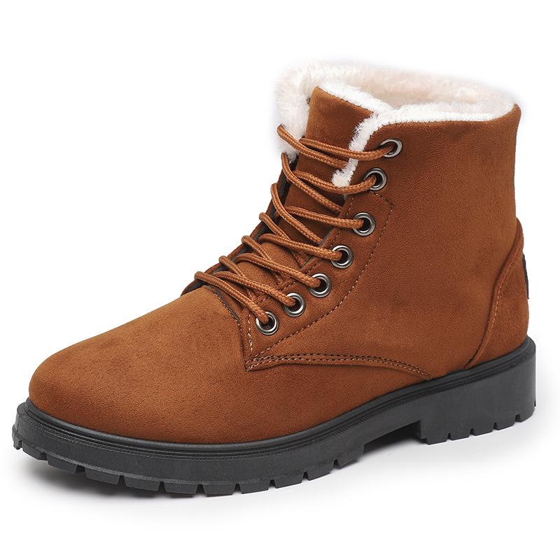 Winter-Martin-Stiefel – grenzüberschreitende Schneestiefel mit Samtfutter, dicker Sohle, rutschfest, warme und gemütliche Baumwollstiefel.