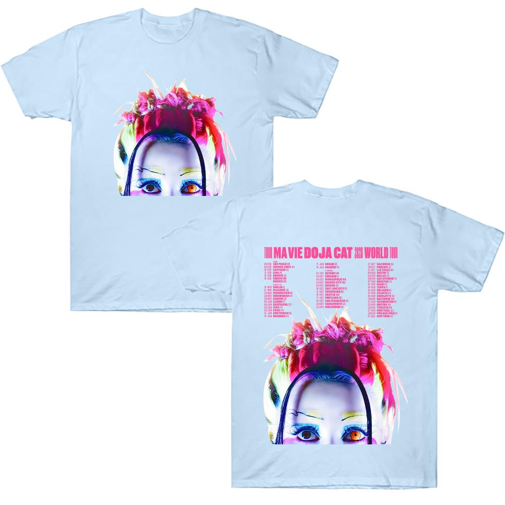 Doja Cat 2026 World Tour T Shirts Y2k Hip Pop Harajuku O-neck Casual Shirt Unisex Cotton Comfortable Casual Clothing