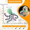 Interactive Chew Octopus Plush Toy Dog Dental Care Furniture Protector Green