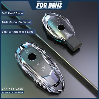 2022 New Zinc Alloy Hard Protection Key Case Cover Fob Shell For Mercedes Benz AMG W210 W212 W124 W202 W204 W205 W212