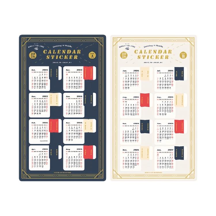Adhesive Monthly Planner Tab Monthly Index Stickers Decorative Label Calendar Stickers for Office Study Planner Journal
