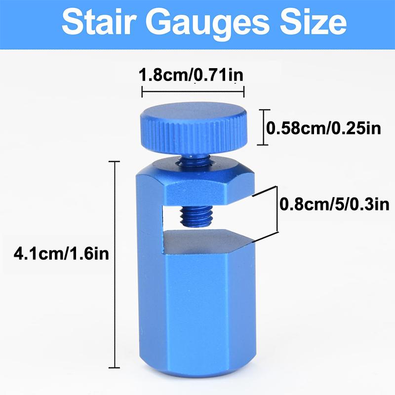 Tall Stair Gauges For Framing Square With Holder And Hook, Framing Jig For Speed Square