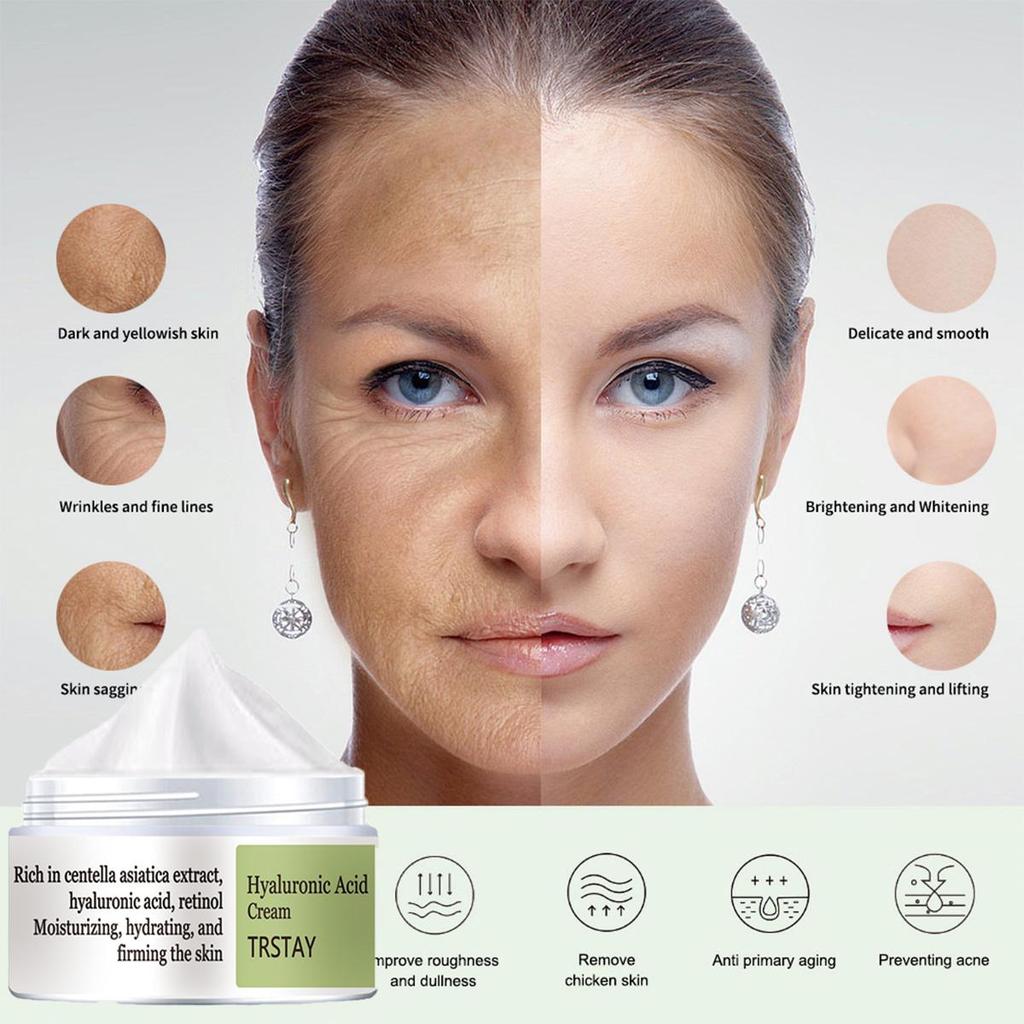 Retinol and Vitamin Face Cream, Mild and Non Irritating, Firm Skin, Brighten Skin Tone, Make Skin Soft and Delicate