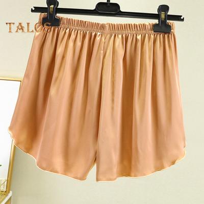 Women Lounge Pajama Shorts Stretchy Ruffles Hem Sleep Bottoms Breathable Casual Sportswear Shorts for Home Yoga Daily Wear