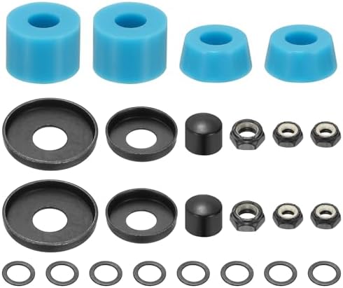 YELARXI Polyurethan Skateboard Bushings Truck Rebuild Long-Board Kit Unterlegscheiben Pivot Cup