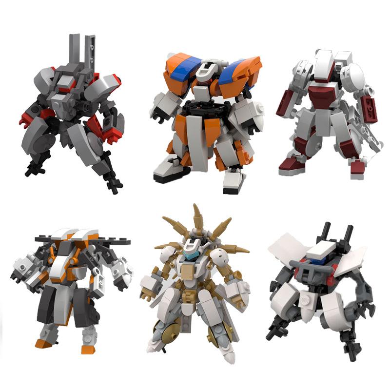 M Building Block Compatible With Lego Creative Mobile New Century Gundam X Five Small Strong, Heavy Gunner Assembled Mecha Model