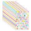 Letter Stickers European and American Home Decoration Personalized Toys Stationery Waterproof Color Digital Stickers Waterproof