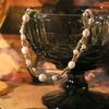 Natural Pearl Copper Bead Necklace 18k Gold Plated Luxurious Design Classic Necklace Banquet Wedding Women's Jewelry GN0862