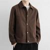 Spring Autumn Business Casual Jackets Men Solid Loose Turn Down Collar Fashion Outwear Coats Male High Quality Jacket Plus Size