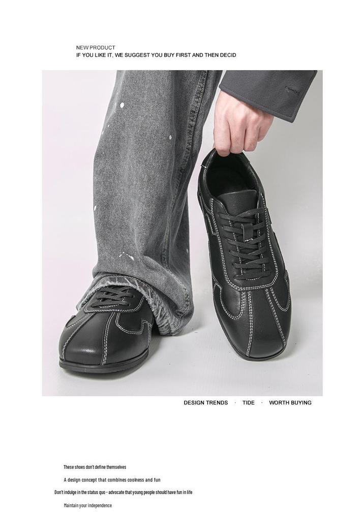 Herren Vintage Minimalistische Deutsche Trainingsschuhe - Klassische Lässige Boxschuhe, Große Größen Erhältlich