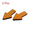 Uxcell 2/6pcs Red Plastic Arrow Shape Vehicle Car Reflector Reflective Plate Sticker