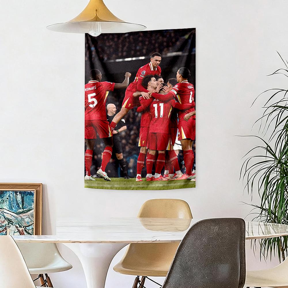 Liverpool Football Club Wall Decor Tapestry Art For Pet Memorial Birthdaywedding Party Backdrop Family Gift