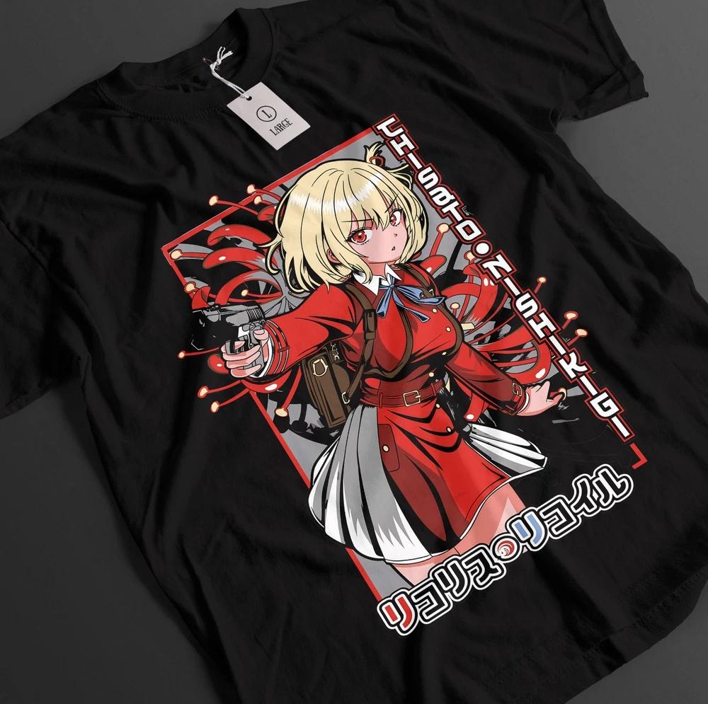 Lycoris Recoil Shirt Chisato Tshirt Takina TShirt Mika Top Kurumi Waifu Anime S