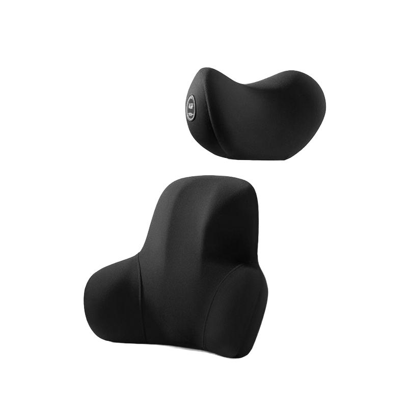 Breathable Memory Foam Car Seat Cushion Luxury Neck Rest Headrest Lumbar Support Pillow Cotton Material Back Massage Universal