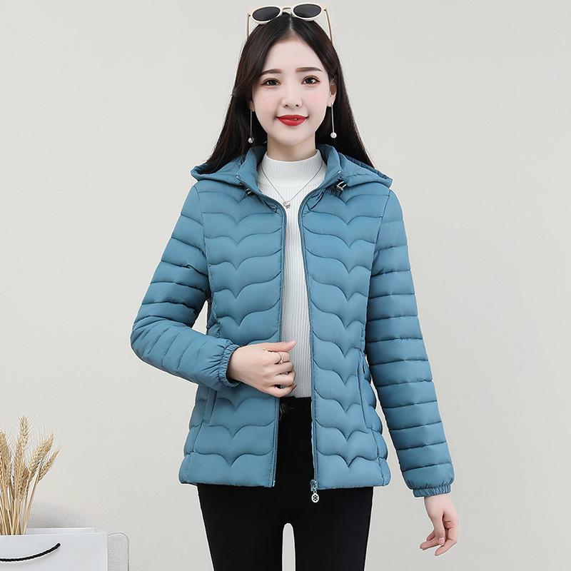 Cotton clothes women's short autumn and winter new light and thin fashion slim cotton clothes fashion versatile down cotton warm jacket