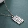 LIKGREAT 12 Constellation Necklace for Women Men Zodiac Sign Neckchain Vintage Stainless Steel Jewelry Amulet Gifts