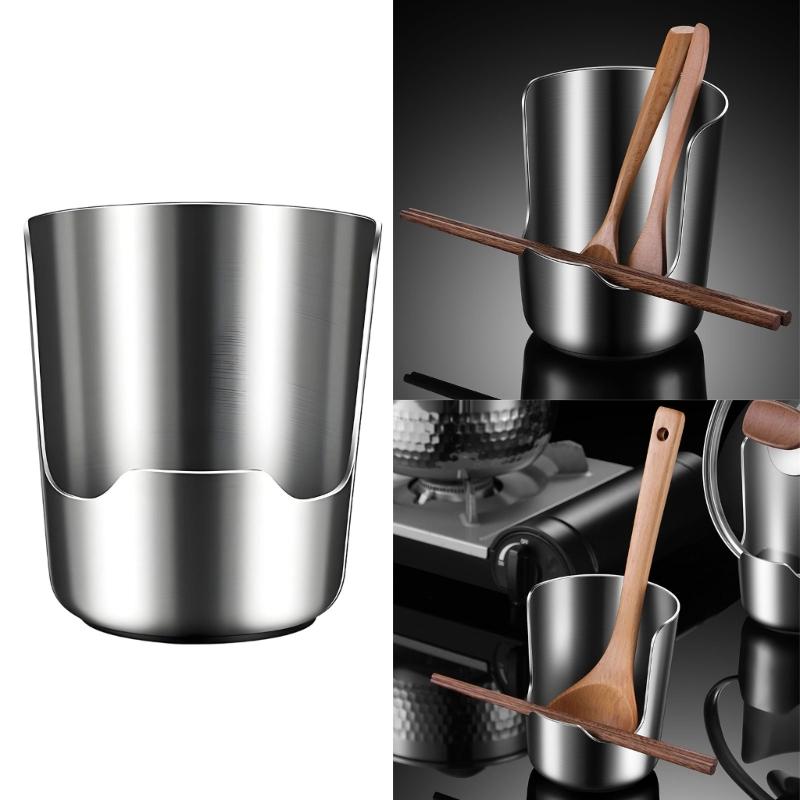 Stainless Steel Pot Lid Holder Cutting Board Stand, Freestanding Countertops Utensils Stand for Kitchen Cooking, Stove Side Use, and Meal Preps
