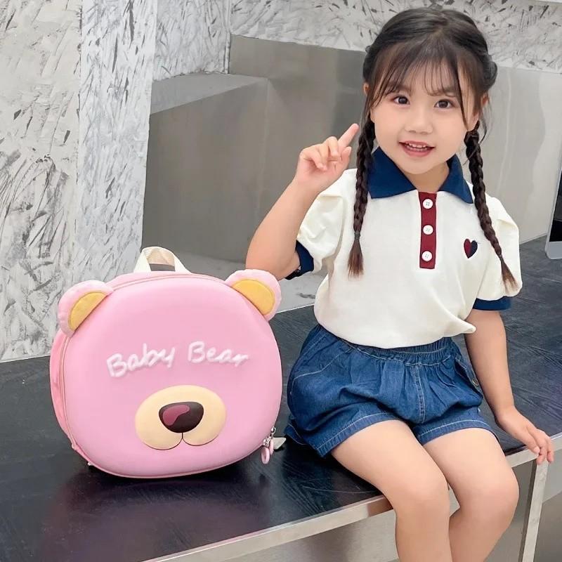 Backpack Eggshell Eva Appearance Design Of Little Bear For School And Daily Use