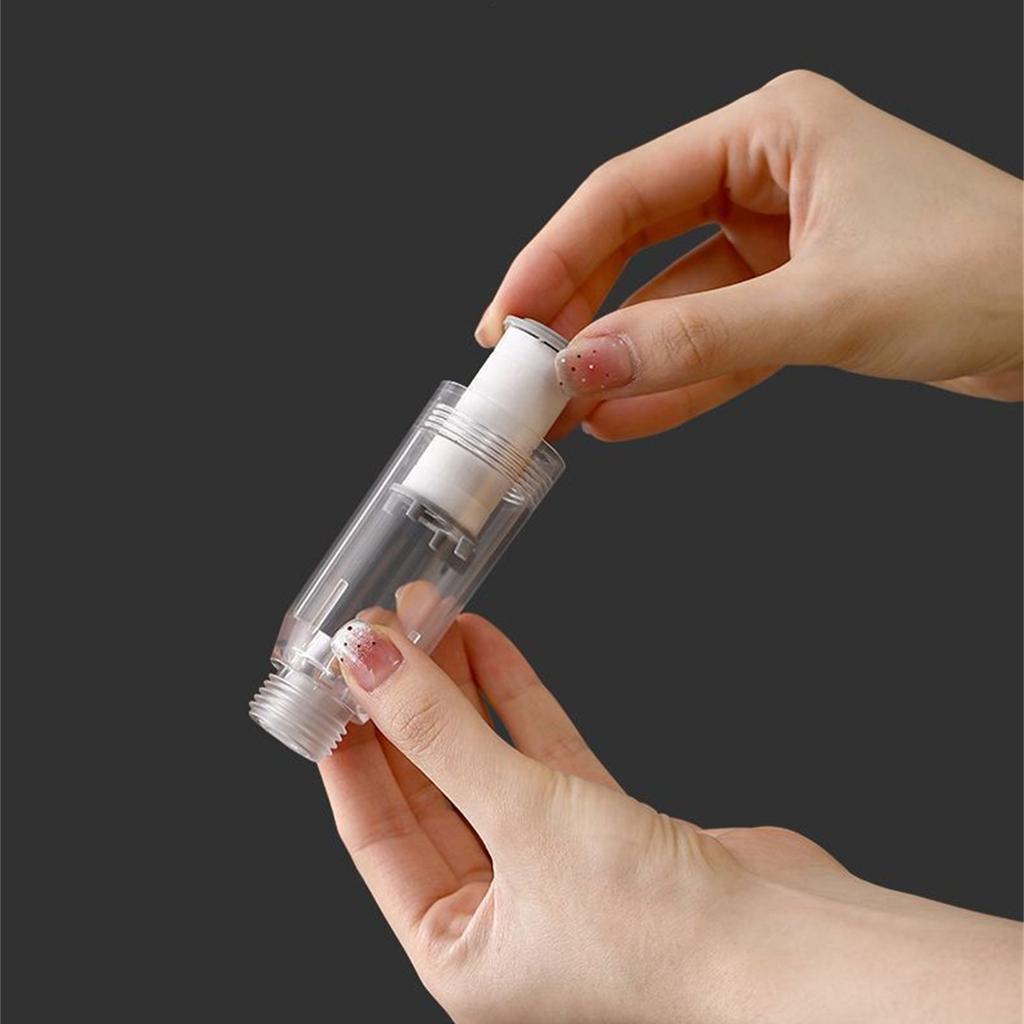Small Pressurized Shower Head for Traveler Builts In 3 Stage Filtrations Systems Improves Skin Hydrations Daily Use