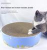 Großes Rundes Katzenbett und Kratzbrett aus Wellpappe - Verschleißfest und fusselfrei für alle Jahreszeiten